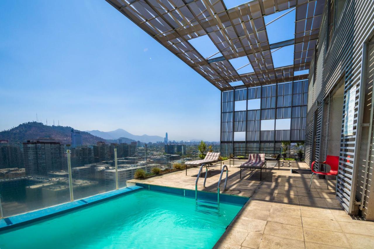 Tribeca Twin Room - Studio With Pool, Wifi, Ac Santiago de Chile Exteriör bild