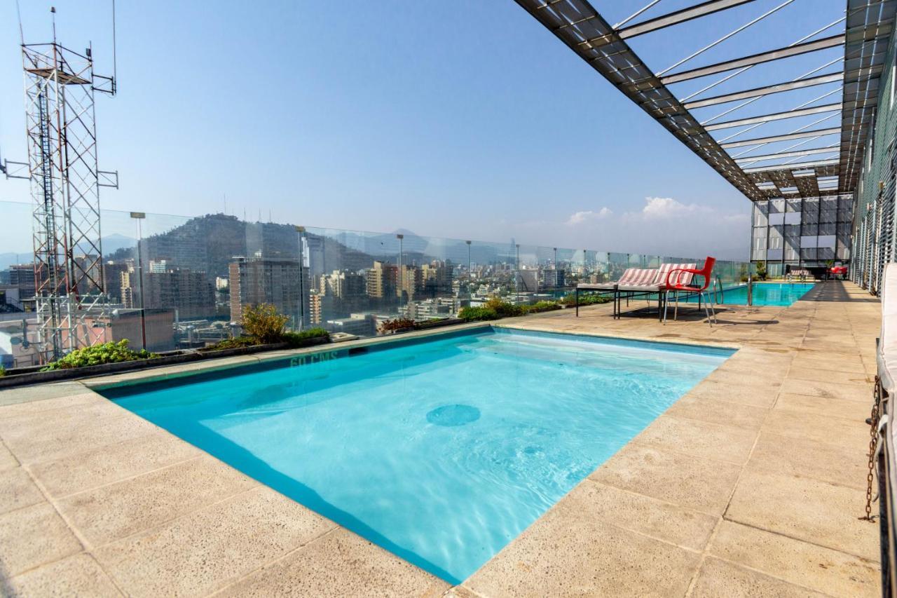 Tribeca Twin Room - Studio With Pool, Wifi, Ac Santiago de Chile Exteriör bild