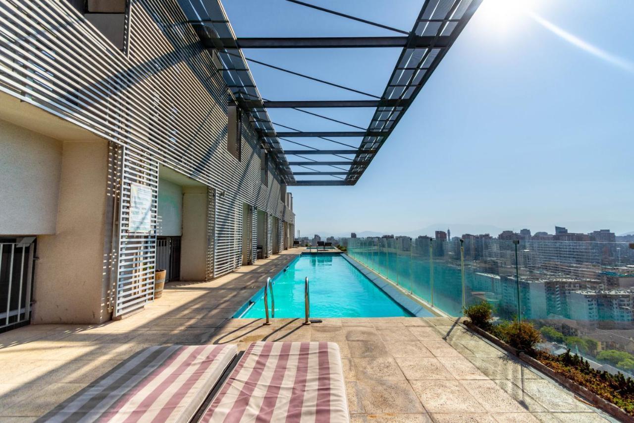 Tribeca Twin Room - Studio With Pool, Wifi, Ac Santiago de Chile Exteriör bild