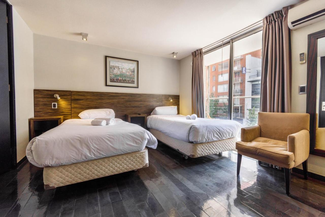 Tribeca Twin Room - Studio With Pool, Wifi, Ac Santiago de Chile Exteriör bild